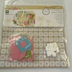 Making Memories Scrapbook Paper Kit 8x8 Tropical Travel BB2